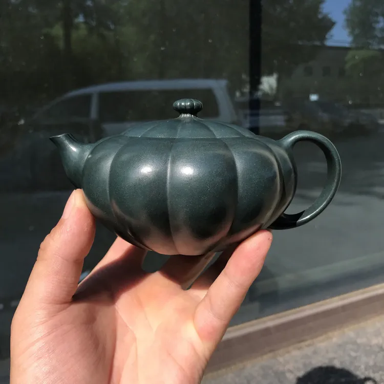 重器推荐 【筋纹菊蕾】 百年锡山 阳羡宝石蓝 320cc 作者：邵沛华