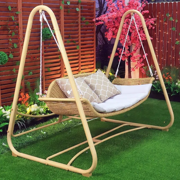 新户外秋千吊椅网红阳台室内室外摇篮休闲庭院荡秋千家庭双人摇椅