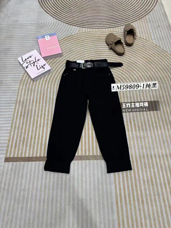 2700早秋新款百搭黑色休闲裤59809-1