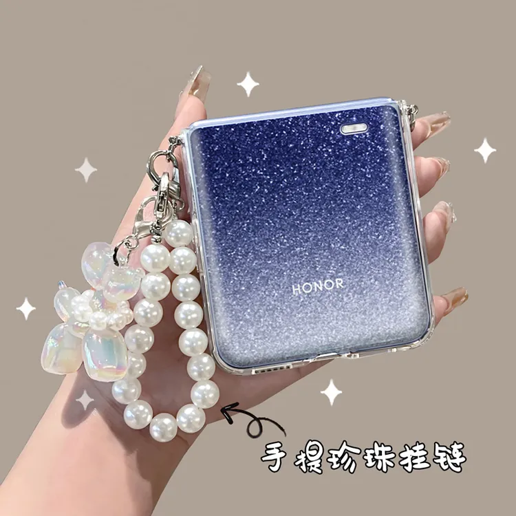 适用荣耀magicvflip2手机壳小折叠屏Magic V Flip2外壳带挂绳手链