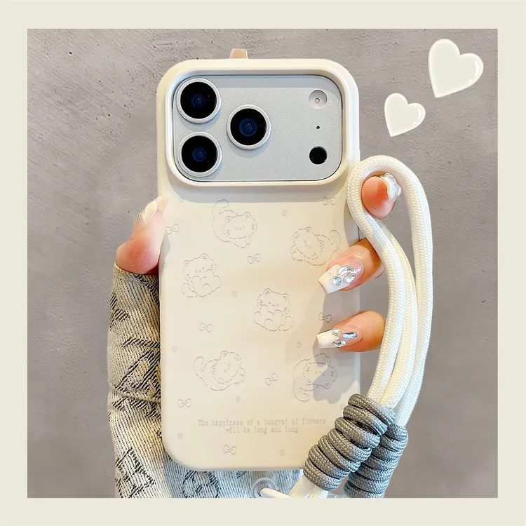 可爱卡通小猫咪适用iPhone17promax手机壳液态硅胶Air苹果16pro女