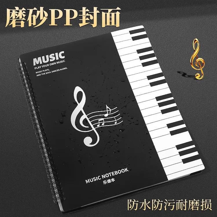 A4乐谱夹活页设计收纳册双面透明可放学生音乐钢琴谱文件夹耐磨损
