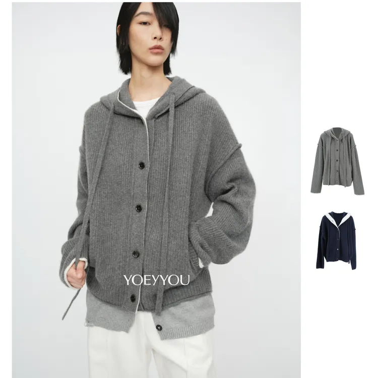 YOEYYOU  设计师品牌  25秋冬新品羊绒毛衫毛衫上衣休闲简约