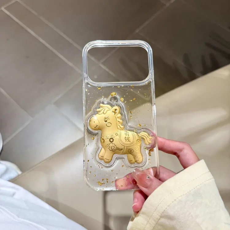 BANCA立体有钱马适用苹果16/17promax手机壳15/14透明13/12/11