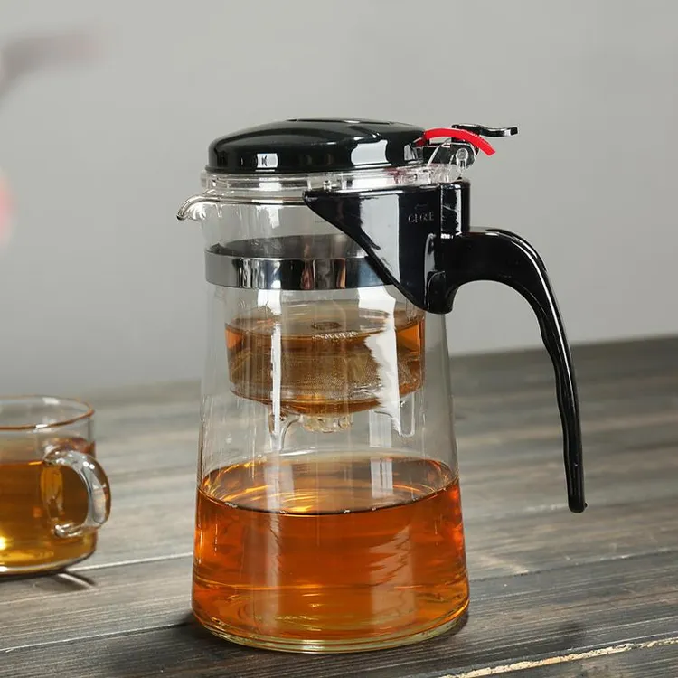 耐热玻璃飘逸杯功夫茶具家用泡茶壶花茶杯过滤花茶壶玲珑杯冲茶器