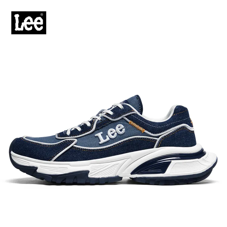 Lee官方春季男士运动鞋厚底老爹鞋男款2025新款增高休闲男鞋潮流