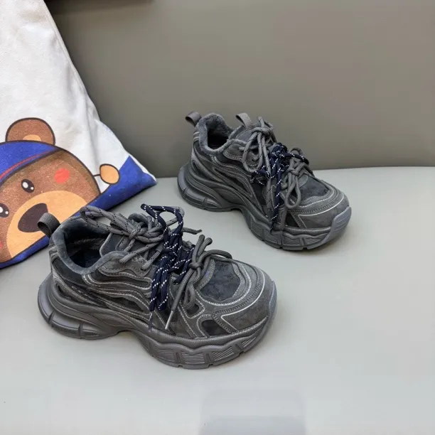 厚底轻便防滑老爹鞋女2025新款秋冬款绒女款爆款软底不累脚休闲鞋