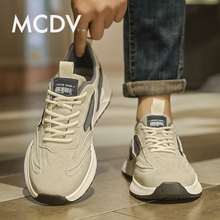 阿甘男鞋国潮2025新款夏季透气网面休闲运动鞋男士春夏款百搭潮鞋