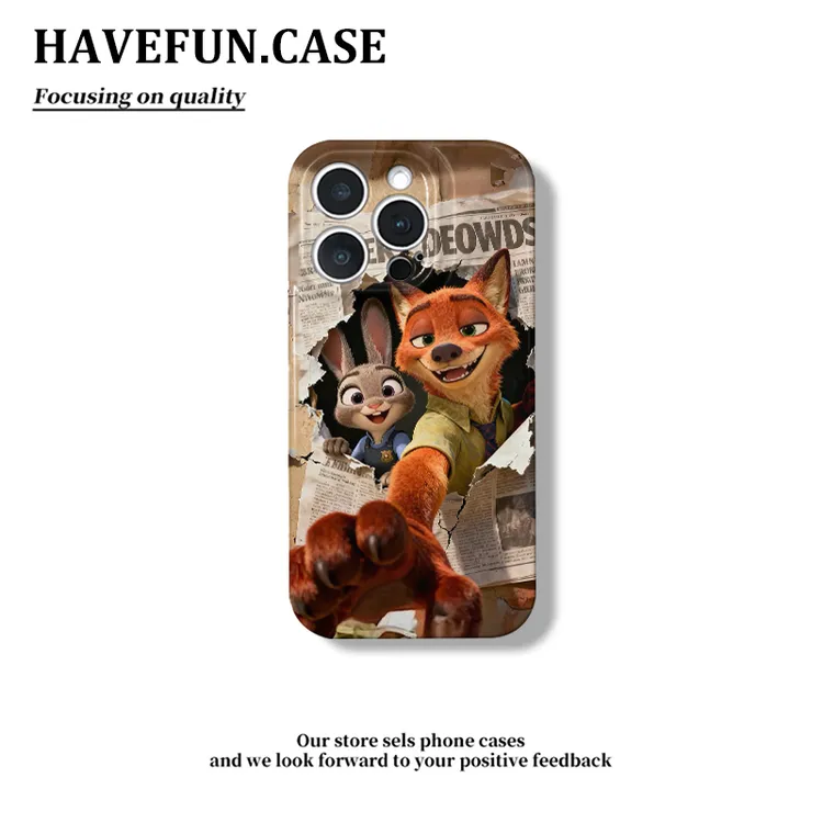 雅天立朱迪尼克报纸适用苹果16/17/15手机壳华为vivo小米oppo菲林