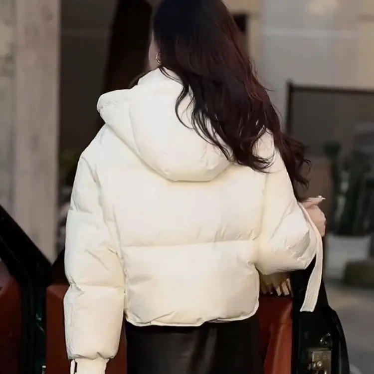 2025年冬季新款羽绒棉服女短款韩板设计感宽松棉衣加厚棉袄外套潮