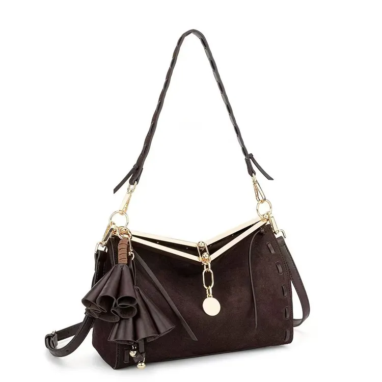 2025新款法式小众轻奢女包头层牛皮腋下包高级感单肩斜挎包宴会包