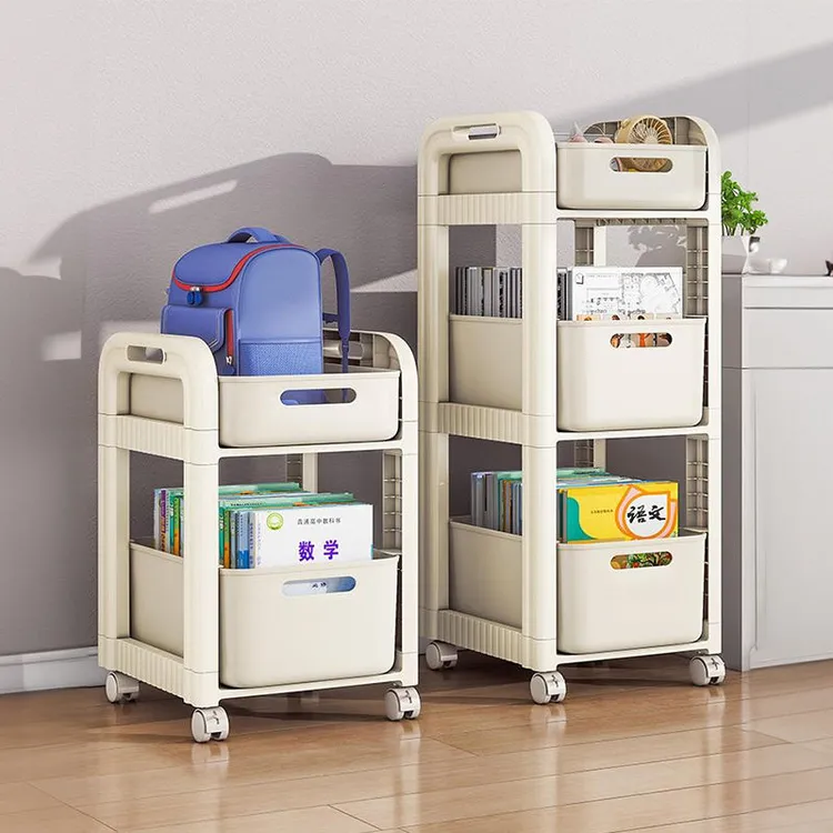 优勤书包置物架可移动小推车书本收纳架神器挡板放书包收纳置物架