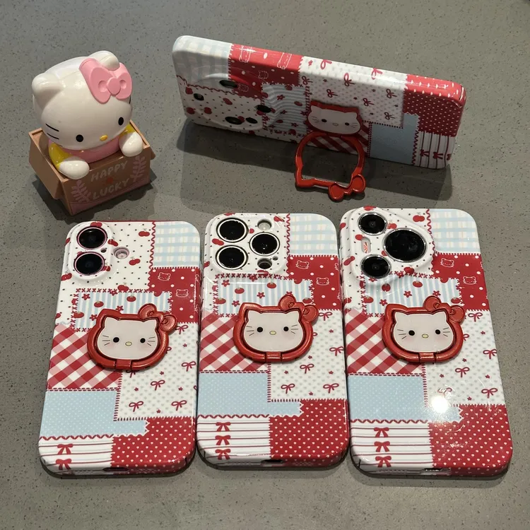 欧克里里樱桃番茄拼格KT支架适用苹果17/16手机壳华为oppo小米15