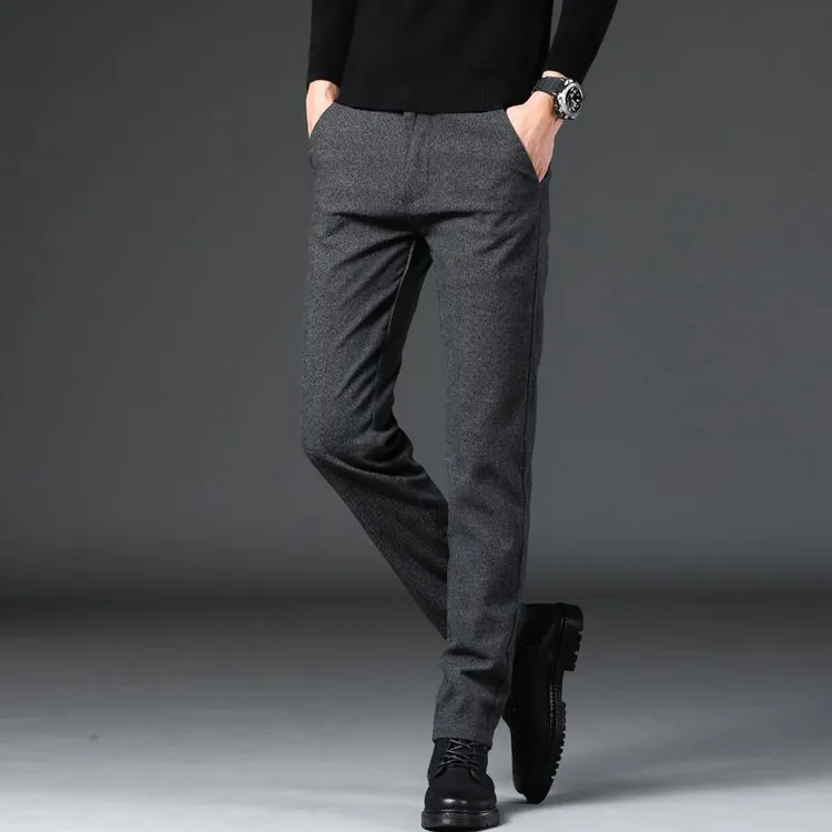 长裤水洗休闲裤微弹商务休闲裤商务裤子百搭修身秋季