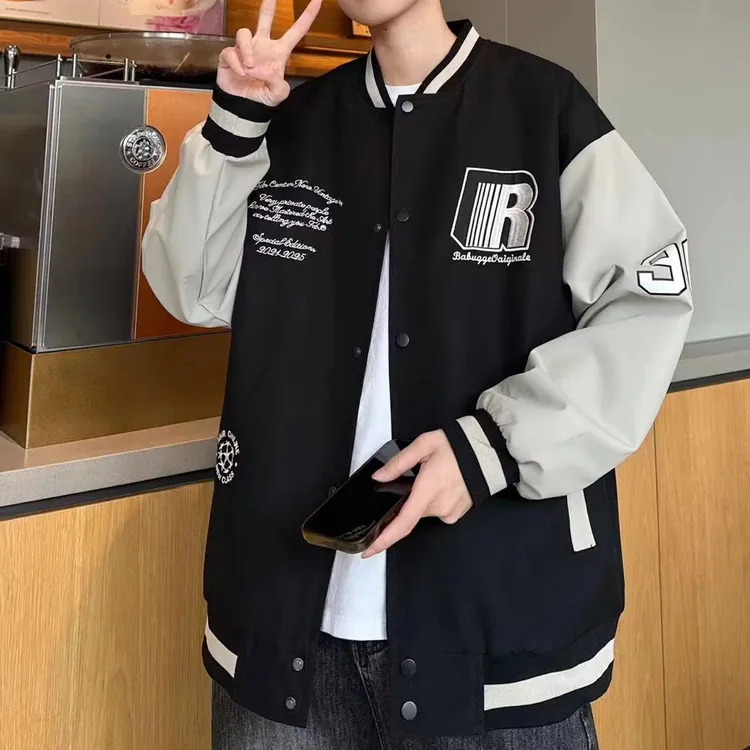 8806#青少年秋款学院风棒球服外套男外套学生休闲韩版