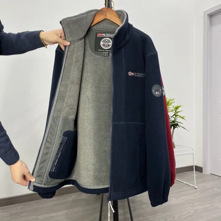 加绒加厚秋冬保暖摇粒外套