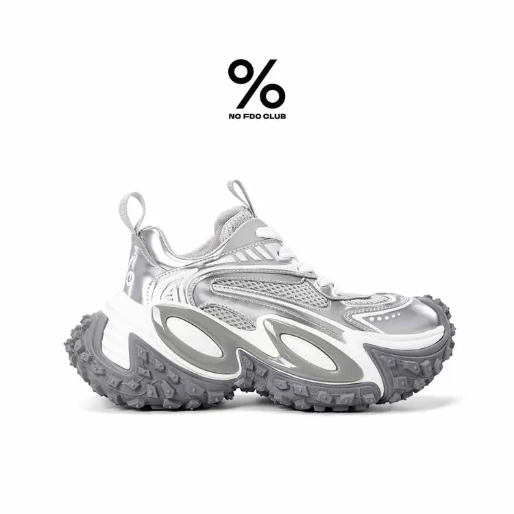 丁禹兮同款百分号灵蛇系列男鞋春季新款老爹鞋厚底增高鞋原创