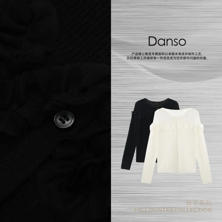 Danso丨新古典主义蕾丝美学羊毛上衣丨玉美华