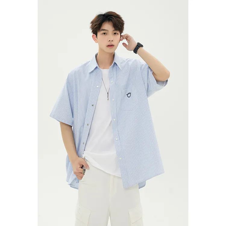 夏季纽扣笑脸衬衫防晒衬衣618-CS022-