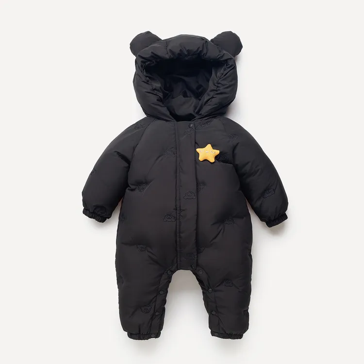 新款婴儿连体羽绒服宝宝冬季外出服1--2岁幼儿加厚外出服爬服外套
