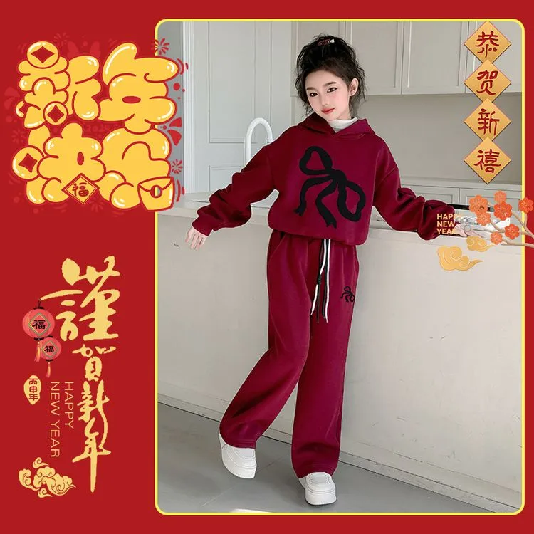 女童装2024新款春秋休闲加绒加厚韩版上衣儿童卫衣12岁小孩8-15岁