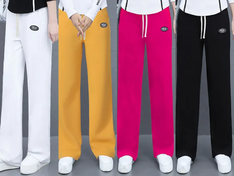 秋冬新款运动健身休闲时尚显瘦百搭广场舞宽松阔腿直筒裤