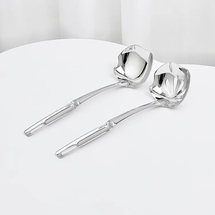 苹果造型汤勺漏勺316不锈钢火锅勺创意汤漏涮肉勺家用盛汤勺子