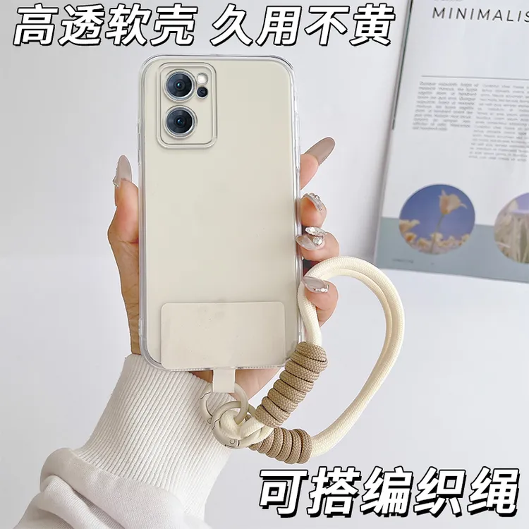 适用opporeno7手机壳Ren07直边透明reon7保护套Reno7潮男女PFJM10
