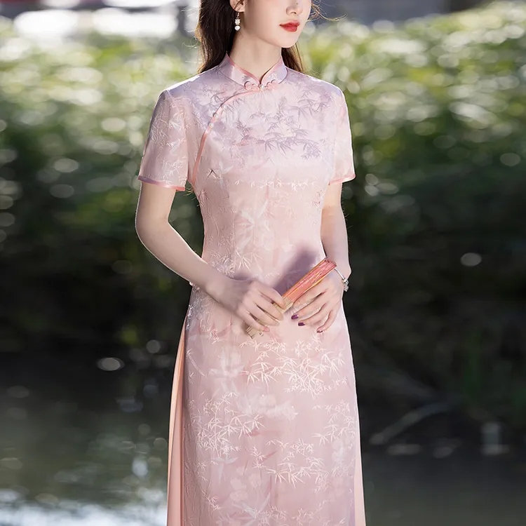 新中式绝美旗袍民国风2025夏季新款老上海高端夏天日常可穿连衣裙