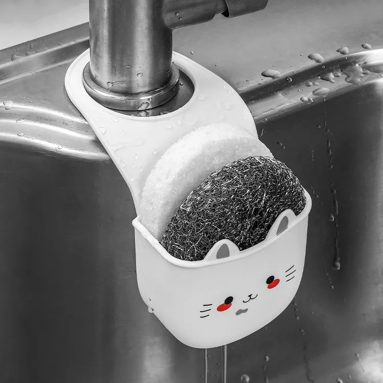 水槽沥水篮储物挂袋水龙洗碗海绵收纳置物架厨房水池免打孔挂篮