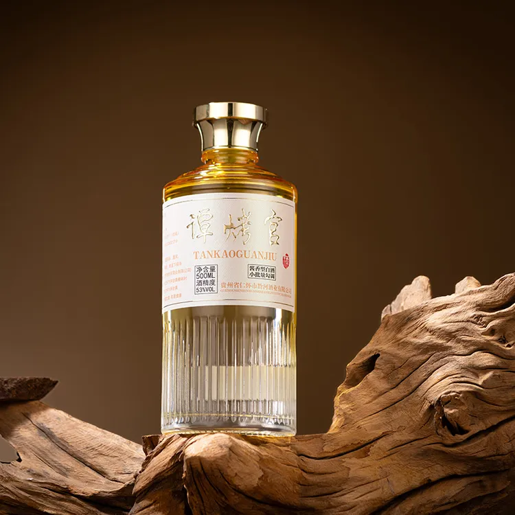 谭烤官53度酱香型白酒茅台镇小红粮坤沙酒53%Vol500ML