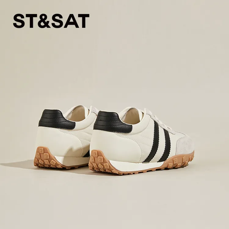 星期六德训鞋女鞋2025秋季新款时尚运动休闲鞋百搭舒适软底阿甘鞋