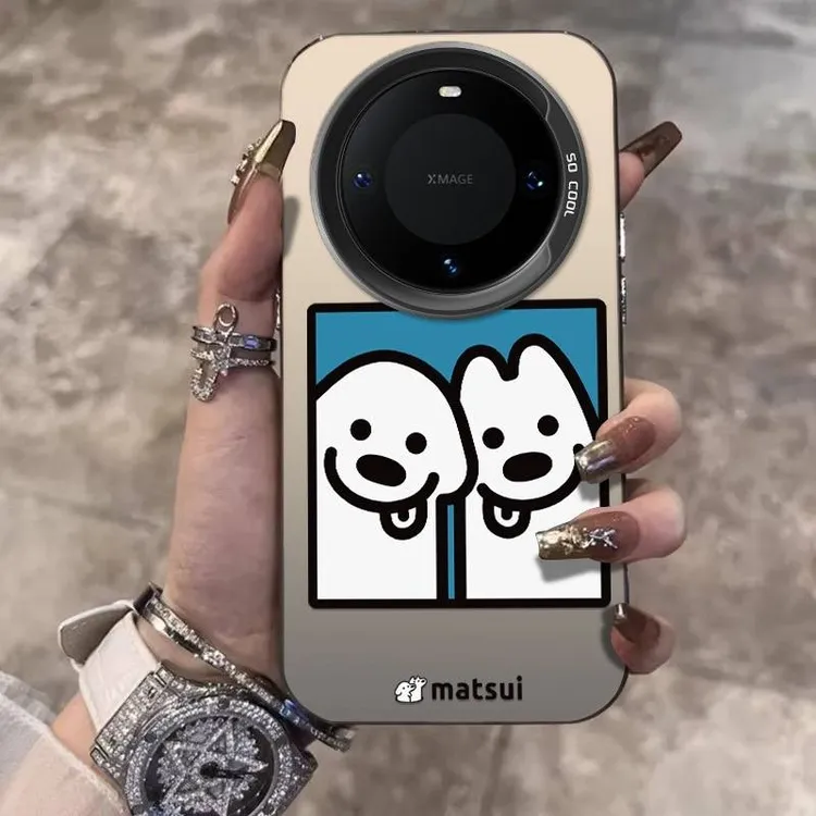 相框小狗适用华为mate70Pro手机壳mate60小众P70/60/50防摔保护套