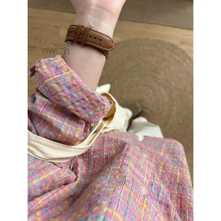 纹女式衬衫高端易接近的奢华减龄西式衬衫小防晒薄夹克栩宁同款