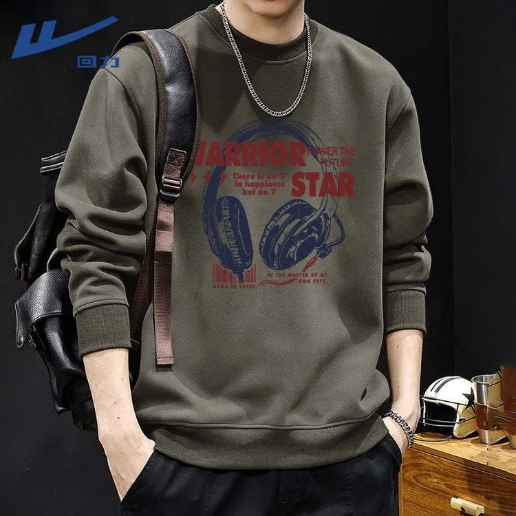 回力官方正版卫衣男士秋冬款打底衫加绒加厚上衣休闲男生冬季外套