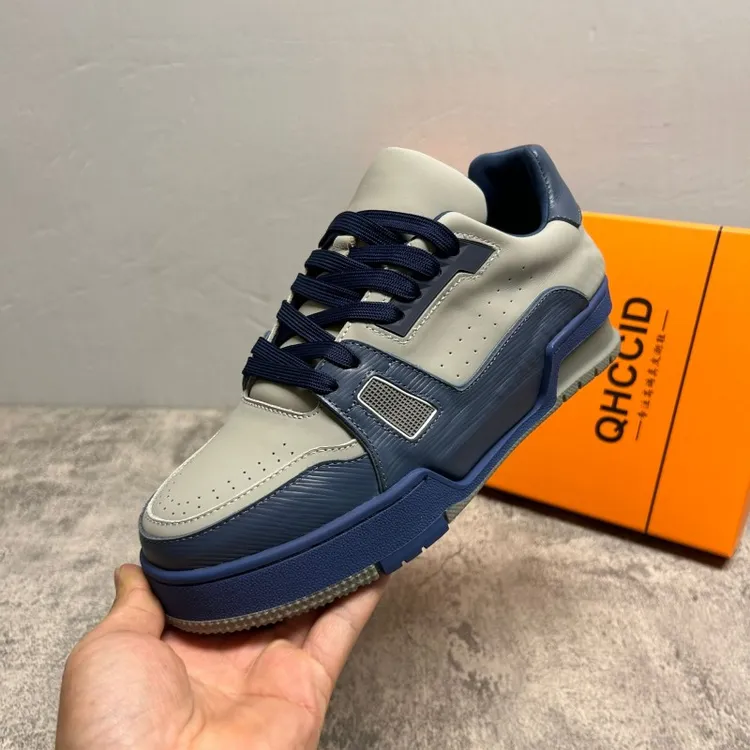 广州潮鞋男2025春秋新款大牌真皮休闲男鞋低帮透气拼接厚底男皮鞋