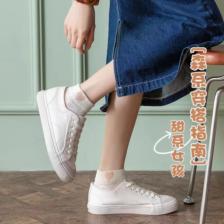 AI线丄商场 搭建 新款薄款袜子女短袜透气浅口船袜短袜成人袜子