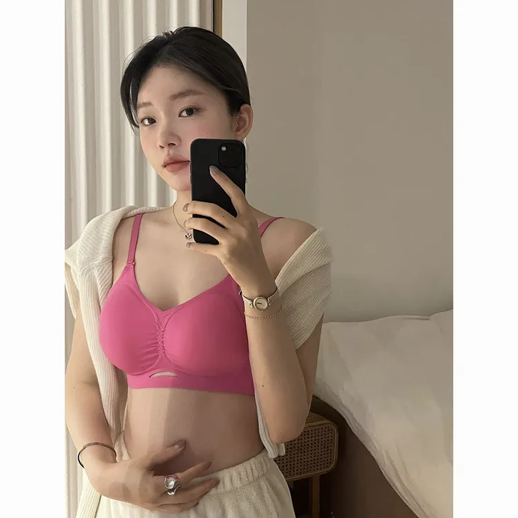 康芬朵美背内衣女无痕U型小胸聚拢显大防下垂无钢圈露背挂脖薄款