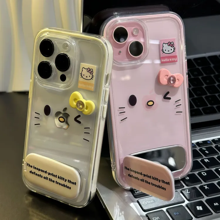 kT蝴蝶结支架适用iPhone苹果16手机壳华为p70vivoppo小米15软套14
