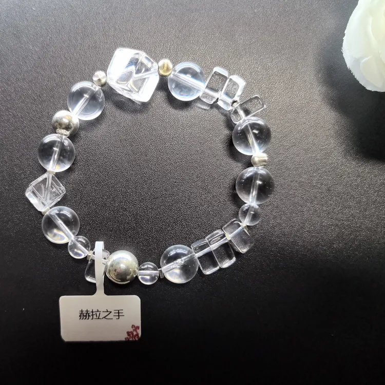 赫拉之手【天空之镜.归零】超透多型白水晶原创手串