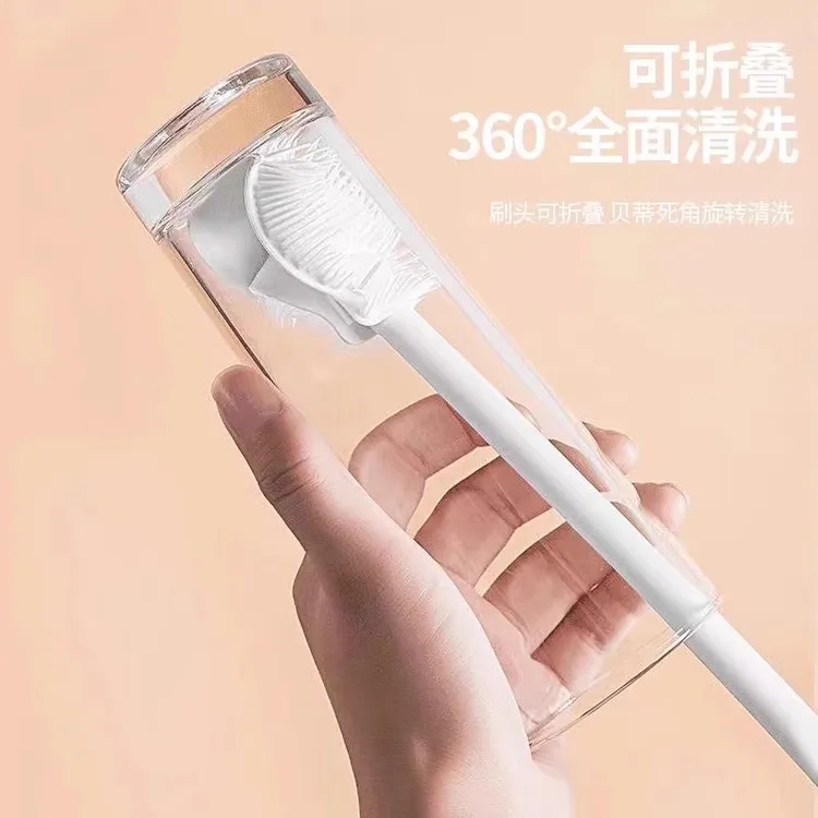 硅胶奶刷杯刷长柄家用清洁神器洗杯刷水壶水杯子厨房用清洁刷