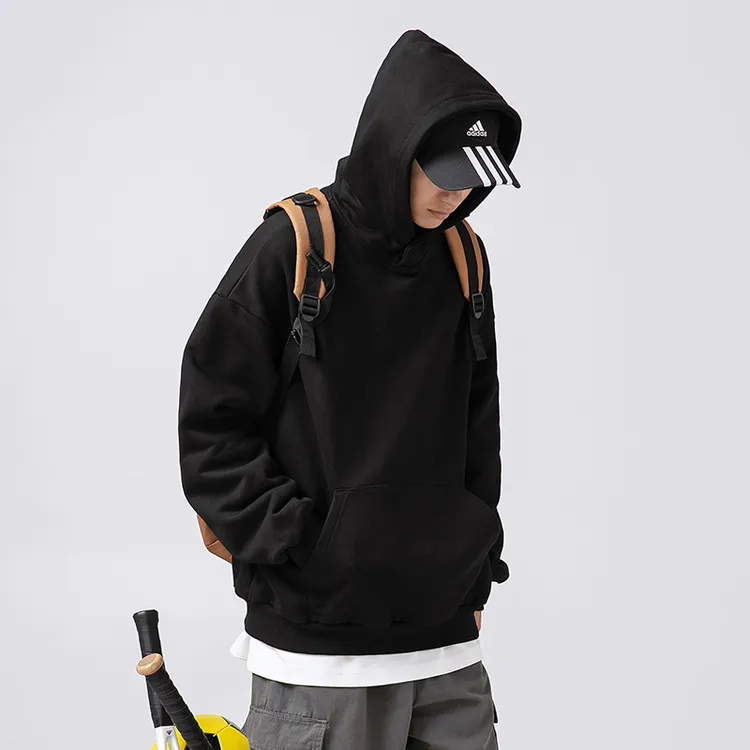 卫衣韩路外套q连帽日系2025新款宽松重磅情侣男基础质感春季男装