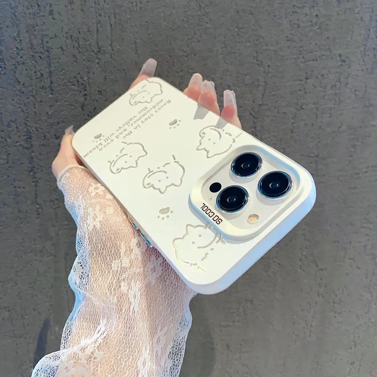 线条小猫适用苹果16promax壳iPhone13/14/11/12/15华为p70荣耀viv