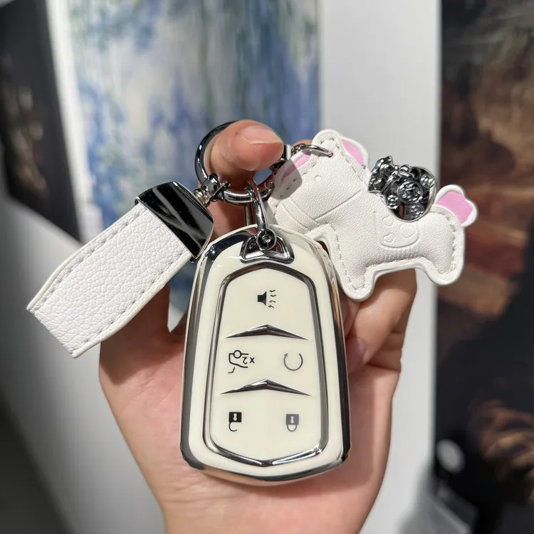 适用凯迪拉克XT5钥匙套XT6/XT4/CT6/CT5/CT4汽车ATSL/XTS可爱扣女