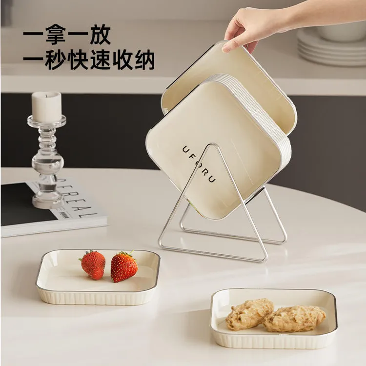 吐骨碟家用食品级轻奢北欧水果小零食盘吐骨头小碟子桌面垃圾盘