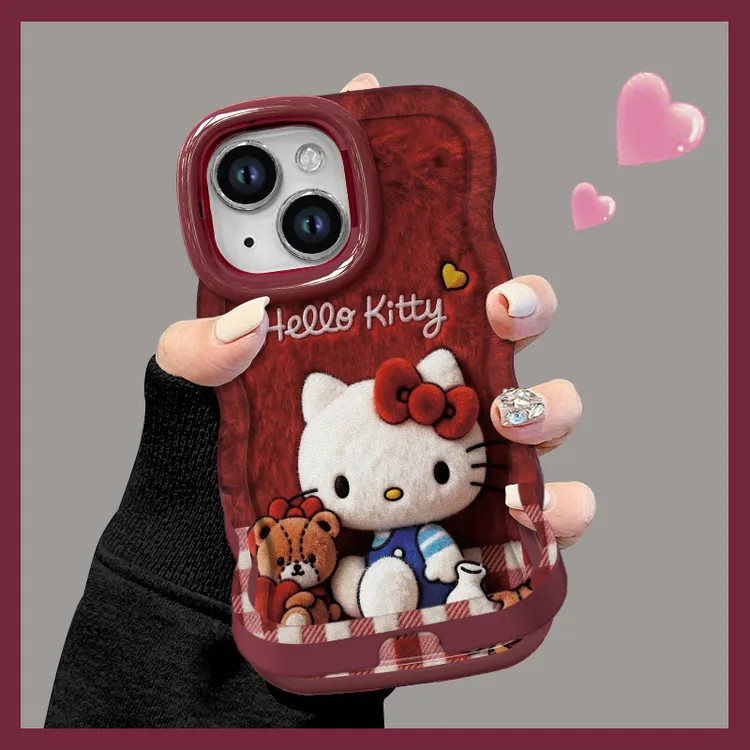 小熊喵咪适用苹果vivo华为oppo小米iPhone17板凳双支架手机壳