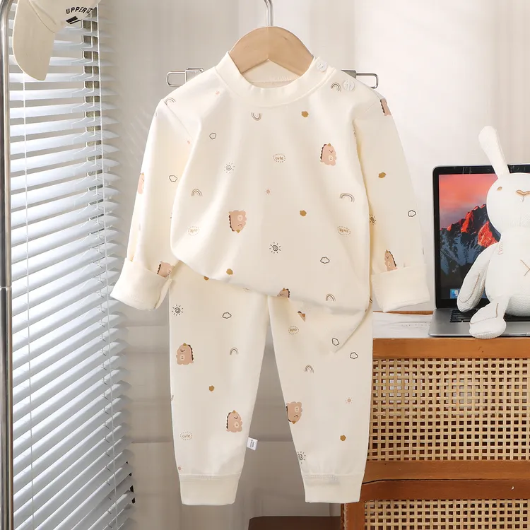 宝宝秋衣婴儿家居服儿童秋裤a类纯棉男童女童婴幼儿睡衣童装