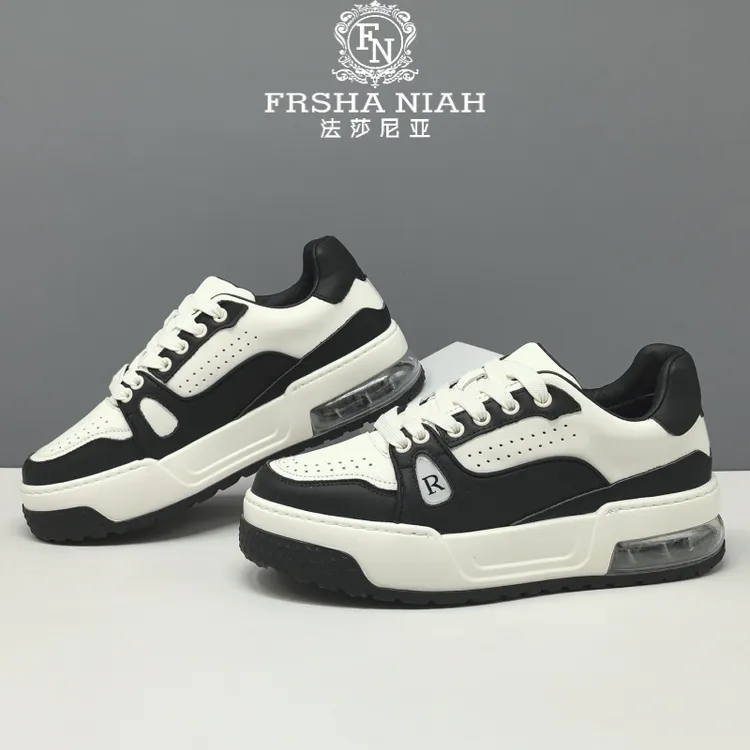 法莎尼亚舒适防滑板鞋新款潮流耐磨增高男鞋时尚低帮百搭休闲潮鞋