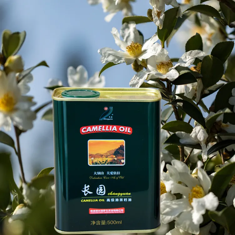 长园茶油500ml铁罐装