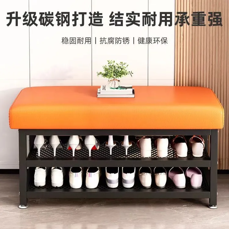 轻奢风简约北欧换鞋凳入户家用门口可坐长条软包进门穿鞋凳子软包